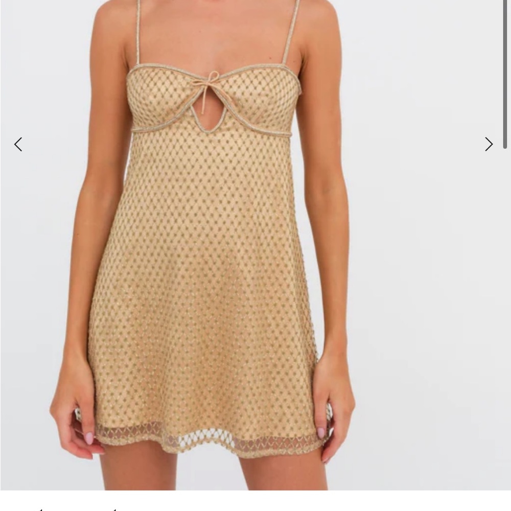 For love and lemons glitter slip mini dress